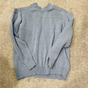 Women's Off-the-Shoulder Gray Sweater